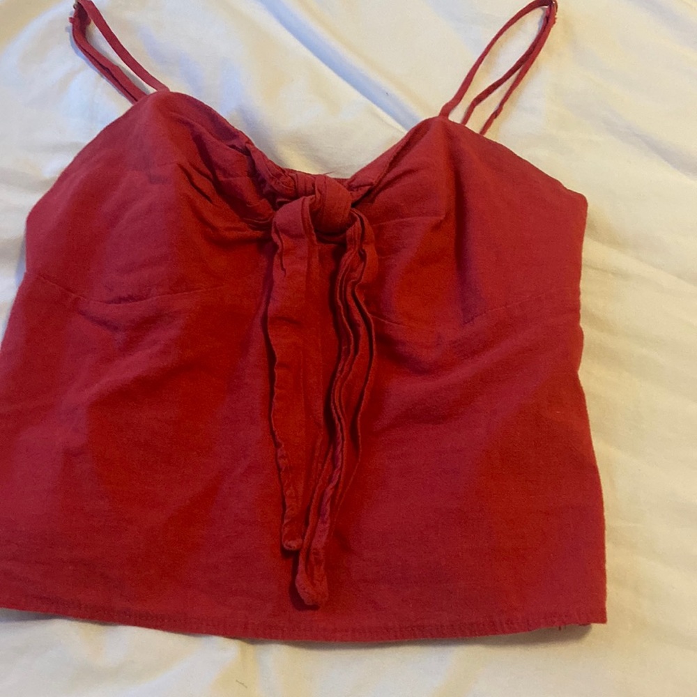 Red brandy melville top